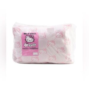 Hello Kitty ultra Soft standard/Queen bed pillows set of 2 pink/white NWT